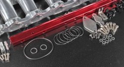 Коллектор впускной TOYOTA 2JZ-GTE + 90 мм дросель + рейка VVTI/ NON VVTI, верхняя загрузка