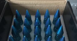 Гайки-пики, комплект 20шт, М12х1.5, сталь, синий