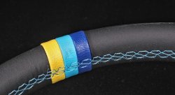 Руль 350 мм GReddy Style, кожа