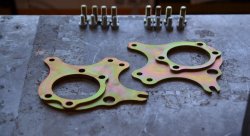 Проставки под два суппорта Nissan (к-т под доработку кулака) Skyline, Silvia