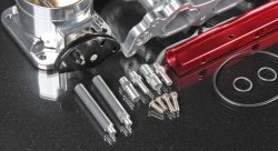 Коллектор впускной TOYOTA 2JZ-GTE + 90 мм дросель + рейка VVTI/ NON VVTI, верхняя загрузка