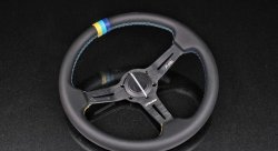 Руль 350 мм GReddy Style, кожа
