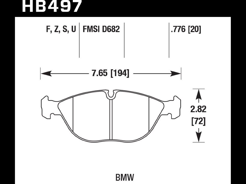 Колодки тормозные HB497B.776