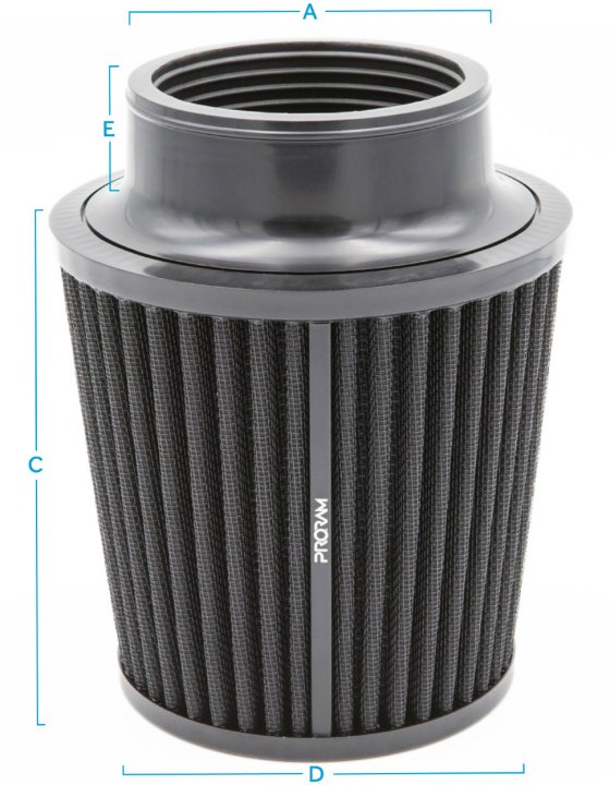 Фильтр нулевого сопротивления универсальный RAMAIR PR-CC-150-102 посадочный d=102mm; высота 140mm;