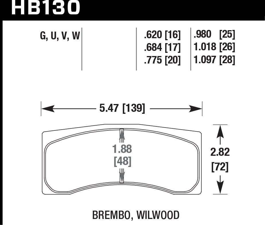 Колодки тормозные HB130N.630