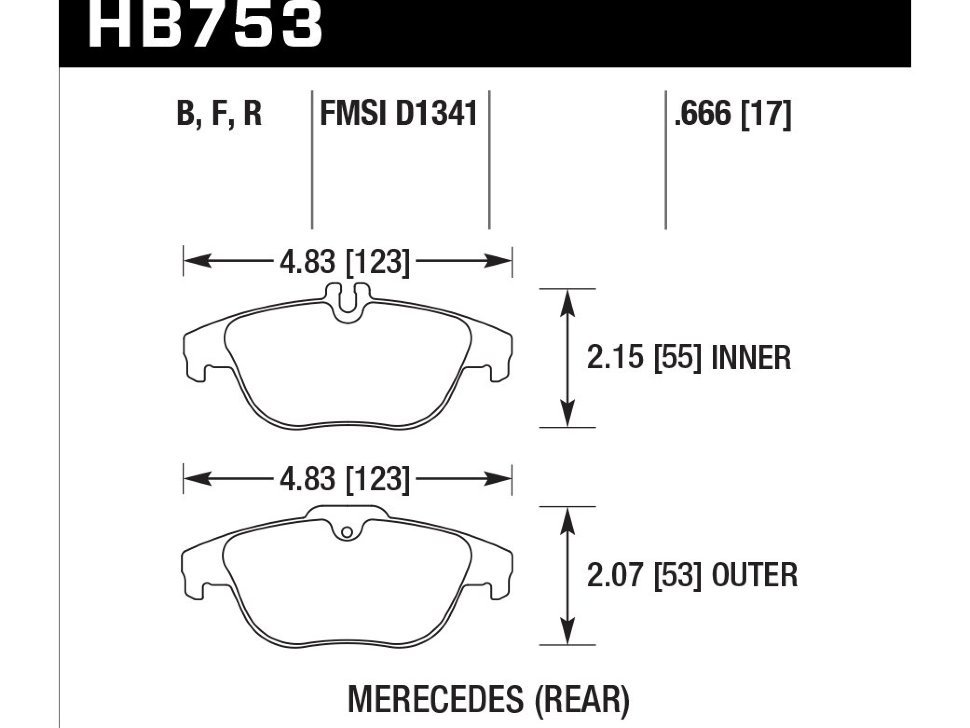 Колодки тормозные HB753N.666