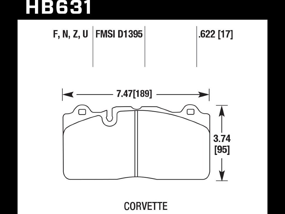 Колодки тормозные HB631B.622