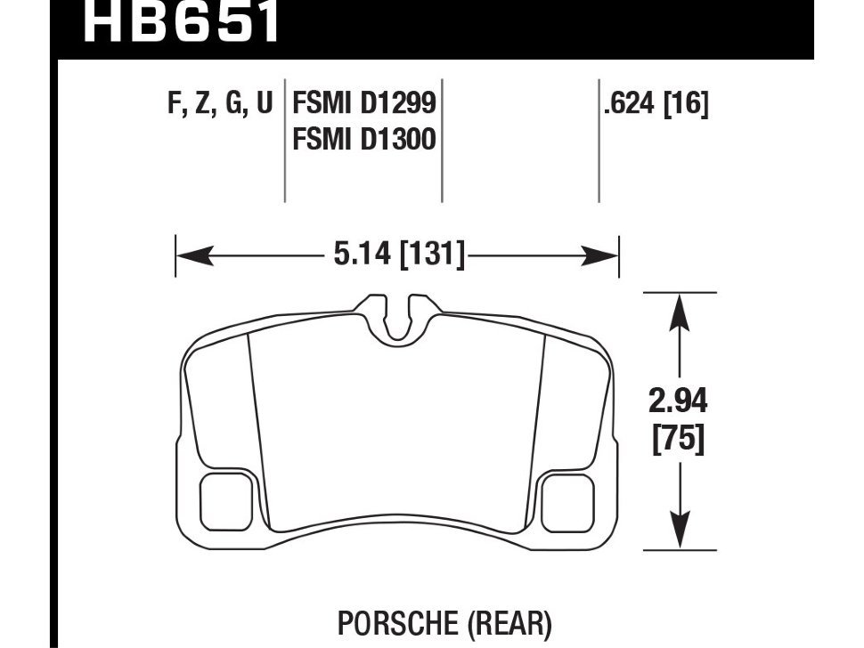 Колодки тормозные HB651B.624