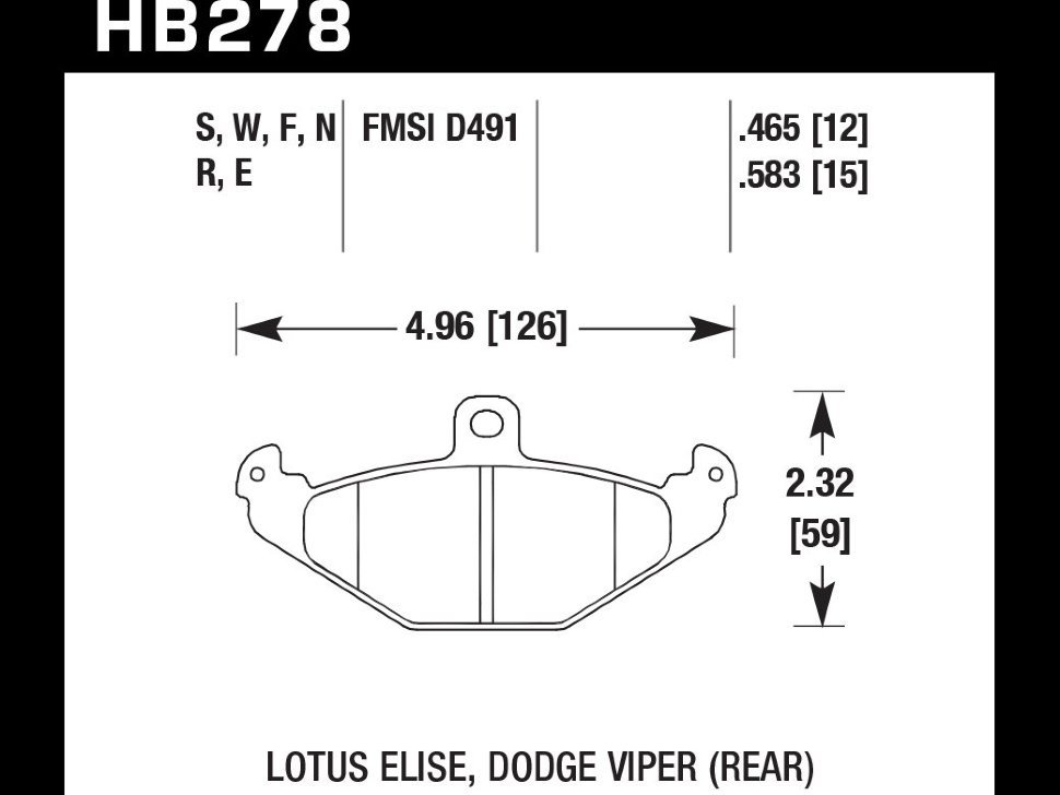 Колодки тормозные HB278B.465