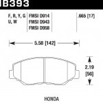 Колодки тормозные HB393N.665