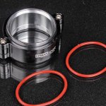 Хомут V-Band (HD Clamp) 63 мм (2.5") + 2 алюминиевых фланца, для впускных систем