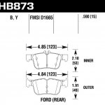 Колодки тормозные HB873Y.590