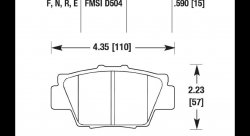 Колодки тормозные HB185B.590