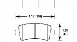 Колодки тормозные HB794Z.650 HAWK PC