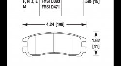 Колодки тормозные HB367B.606