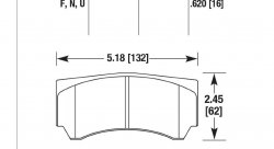 Колодки тормозные HB655B.620 HAWK HPS 5.0