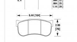 Колодки тормозные HB699G.984 HAWK DTC-60 Brembo GT-3 caliper (wide annulus)
