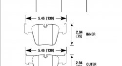 Колодки тормозные HB816Z.624 HAWK PC Mercedes-Benz CL63 AMG  передние