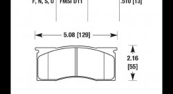 Колодки тормозные HB471B.510