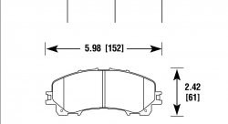 Колодки тормозные HB810Z.624 HAWK PC