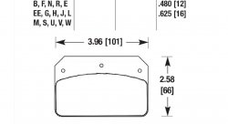 Колодки тормозные HB100V.625 HAWK DTC-50 Wilwood DL, Outlaw, Sierra