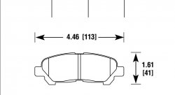 Колодки тормозные HB782Z.604 HAWK PC