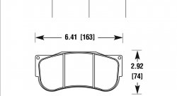 Колодки тормозные HB897U1.18 HAWK DTC-70 AP Racing CP6269