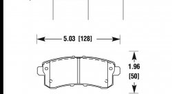 Колодки тормозные HB902Y.587 HAWK LTS Nissan Armada  задние