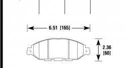Колодки тормозные HB871Y.624 перед NISSAN PATHFINDER IV (R52); INFINITY QX60;