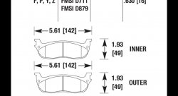 Колодки тормозные HB301B.630