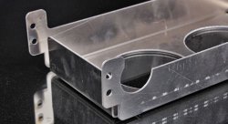 Диффузор для масляного радиатора 300*135*50 10 рядов под 2 вентилятора 4" (Spal 96) мм, алюминий 2 мм CAOC02