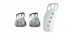 OMP накладки на педали, алюминий (оригинал) серебристый