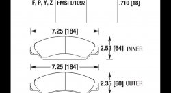 Колодки тормозные HB561B.710
