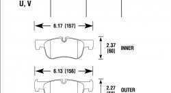 Колодки тормозные HB781V.692 HAWK DTC-50 BMW (Front)
