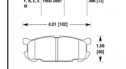 Колодки тормозные HB442G.496