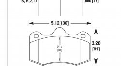Колодки тормозные HB585N.660