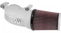 Фильтр нулевого сопротивления K&N 63-1137S AIRCHARGER; H/D SOFTAIL/DYNA FI; 2001-2017 SILVER