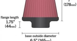 Фильтр нулевого сопротивления универсальный K&N RU-1032   Air Filter