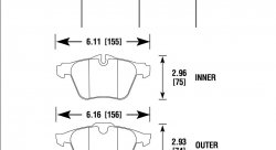 Колодки тормозные HB852F.755 HAWK HPS Jaguar S-Type R передние