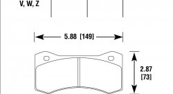 Колодки тормозные HB800G.670 HAWK DTC-60 Willwod 6617