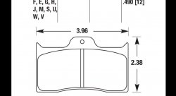 Колодки тормозные HB540B.490