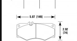 Колодки тормозные HB894P.675 HAWK Super Duty Mercedes-Benz G550  передние