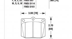 Колодки тормозные HB169B.560