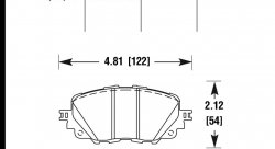 Колодки тормозные HB898W.572