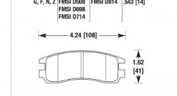 Колодки тормозные HB359B.543