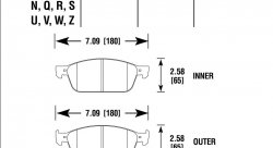 Колодки тормозные HB851S.680 HAWK HT-10 D1771 Ford Focus ST (Front)