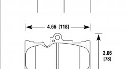 Колодки тормозные HB812B.680 HAWK HPS 5.0 Lexus GS350  передние