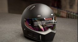 Шлем гоночный SIMPSON STYLE, размер L (59-60 см), черный