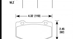 Колодки тормозные HB904G.630