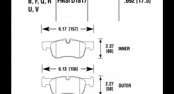 Колодки тормозные HB781U.692 HAWK DTC-70 BMW (Front)